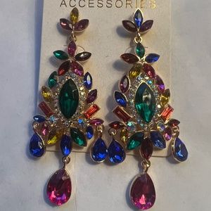 Multi-color Starement Earrings